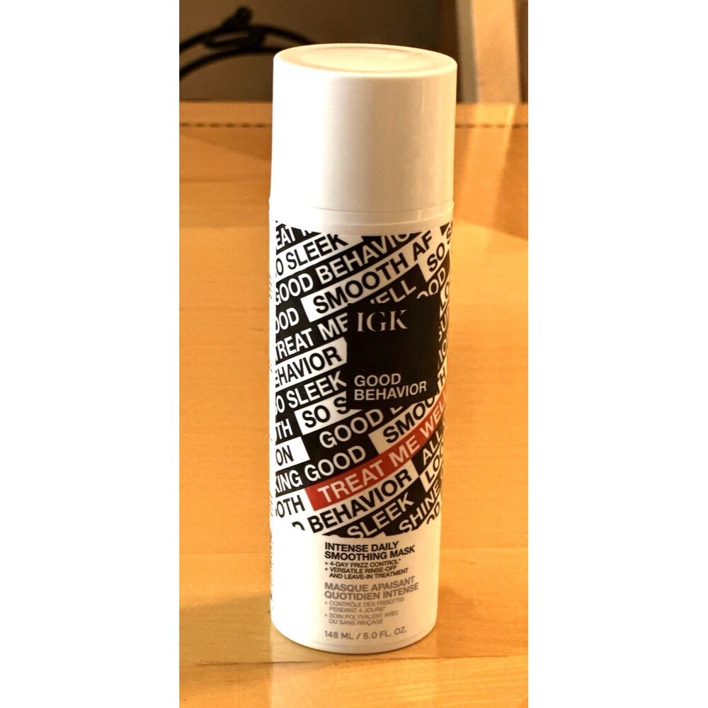 IGK Good Behavior Intense Daily Smoothing Mask Hair Frizz Control 5 Oz